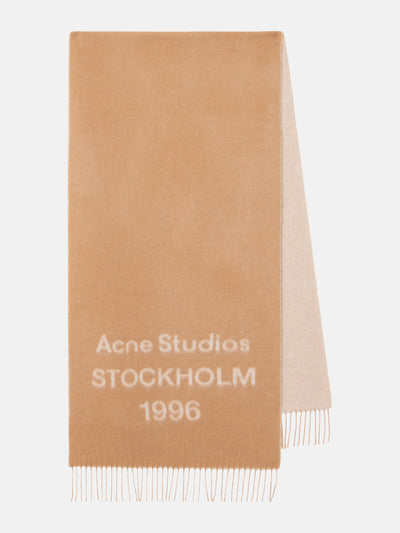Acne Studios Logo wool scarf at Collagerie