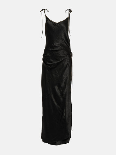Acne Studios Satin wrap dress at Collagerie