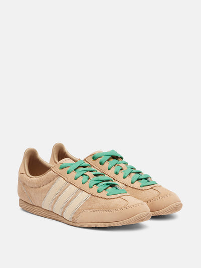 Adidas Japan leather-trimmed calf hair sneakers at Collagerie