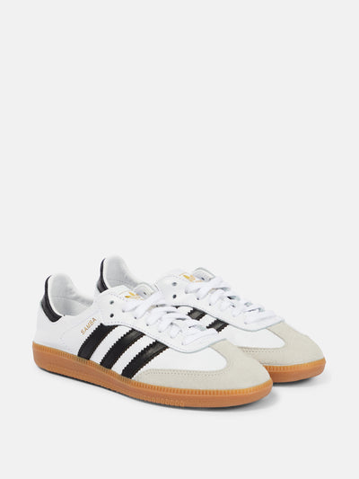Adidas Samba leather sneakers in white at Collagerie
