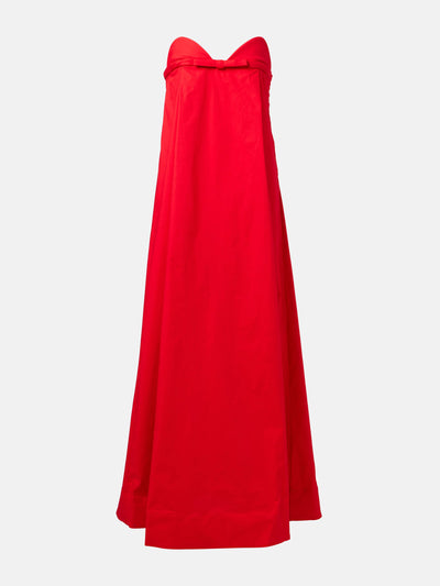 Adriana Degreas Bow-detail cotton-blend maxi dress at Collagerie