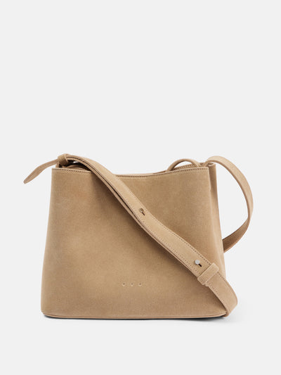 Aesther Ekme Sac Mini suede tote bag at Collagerie