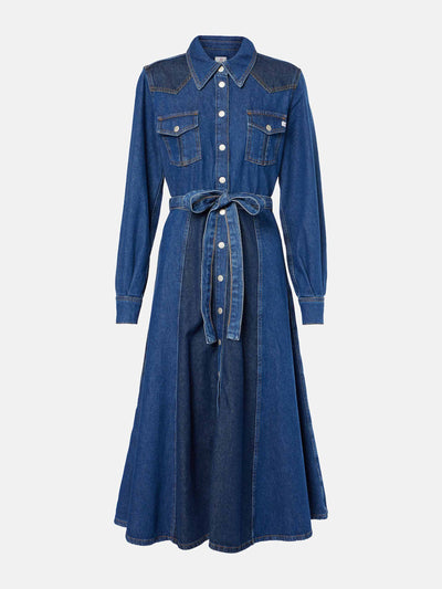 AG Jeans Marseille denim shirt dress at Collagerie