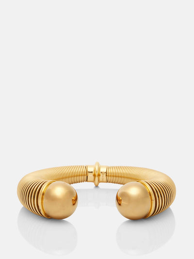 Alaïa Spiral embellished bracelet at Collagerie
