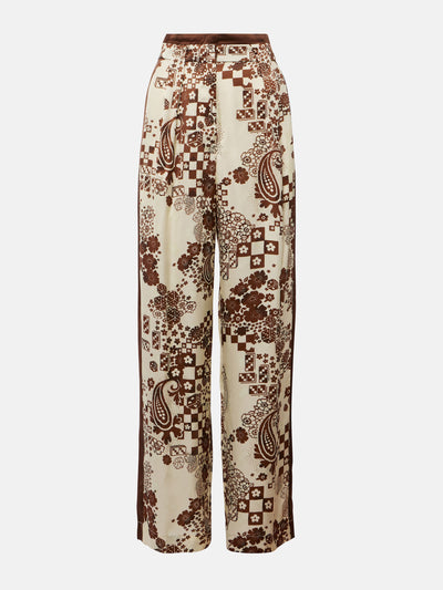 Alémais Printed high-rise wide-leg pants at Collagerie