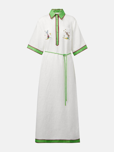 Alémais Play linen polo dress at Collagerie