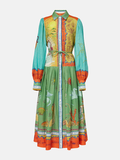 Alémais Surrealist cotton maxi dress at Collagerie