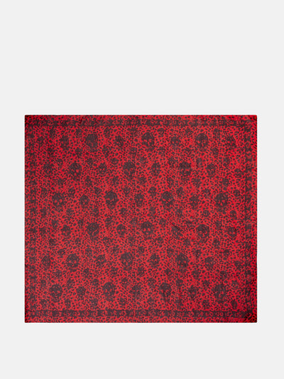 Alexander McQueen Printed silk scarf at Collagerie