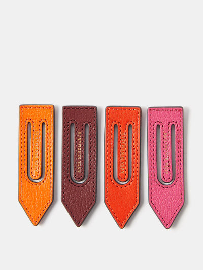 Anya Hindmarch Leather bookmarks (set of 4) at Collagerie