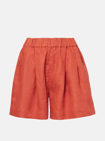 Asceno Zurich linen shorts at Collagerie