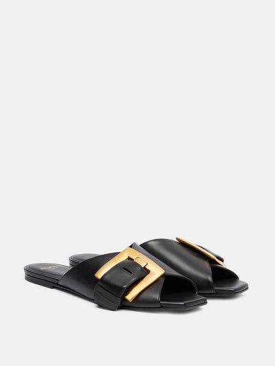 Balmain Anthem leather sandals at Collagerie