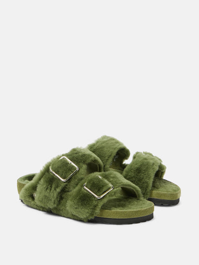 Birkenstock 1774 Arizona shearling sandals at Collagerie