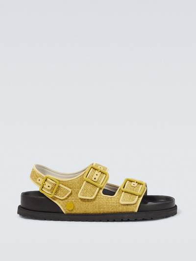 Birkenstock 1774 1774 Milano raffia sandals at Collagerie