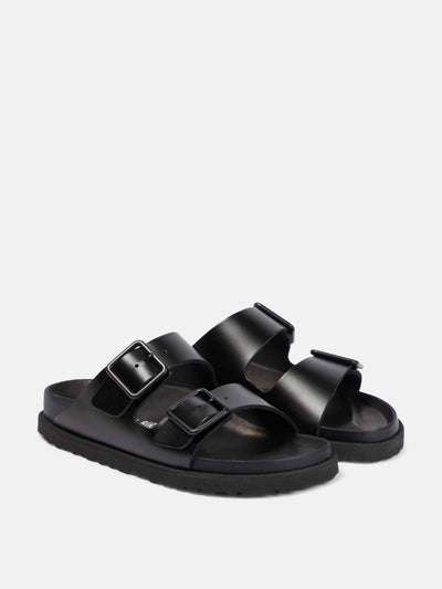 Birkenstock Black buckle leather sandals at Collagerie