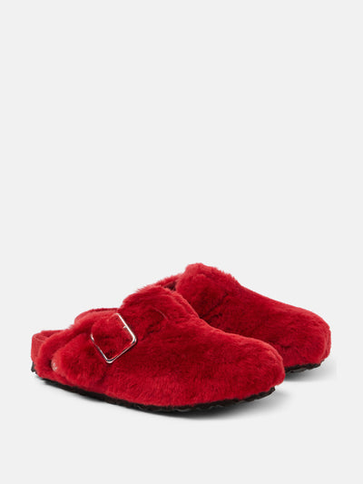 Birkenstock 1774 Boston 1774 shearling slippers at Collagerie