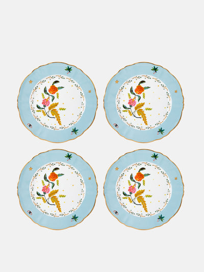 Bitossi Fabula Profumo porcelain dinner plates (set of 4) at Collagerie