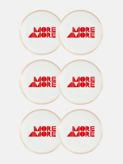 Bitossi More Amore plates (set of 6) at Collagerie