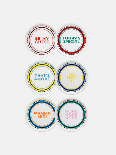 Bitossi Pizza plates (set of 6) at Collagerie