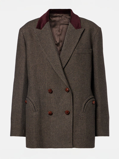 Blazé Milano Nightbreak double-breasted wool-blend blazer at Collagerie