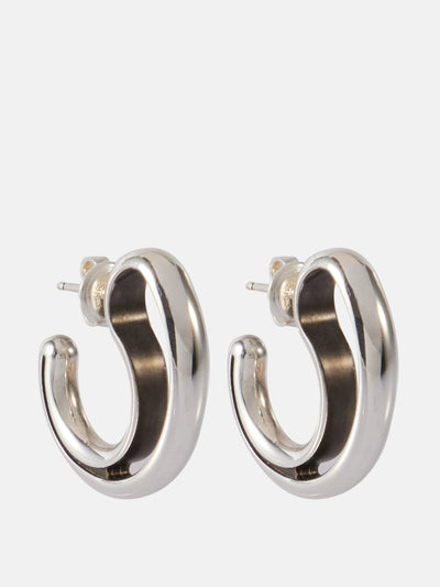 Bottega Veneta Drop Large sterling silver earrings at Collagerie