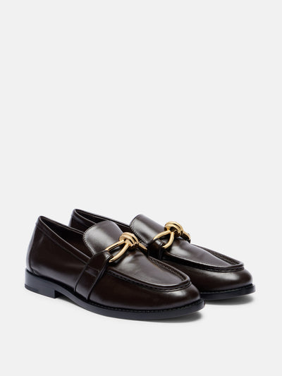 Bottega Veneta Astaire Knot leather loafers at Collagerie