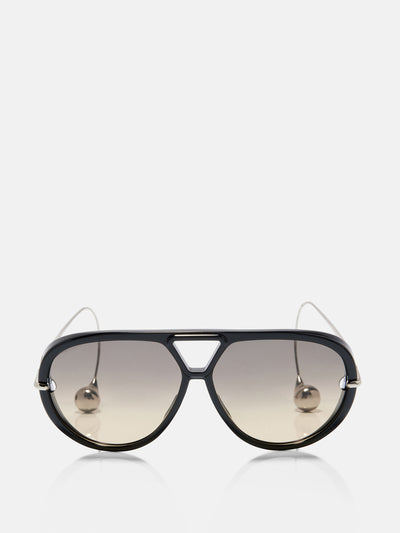 Bottega Veneta Drop aviator sunglasses at Collagerie