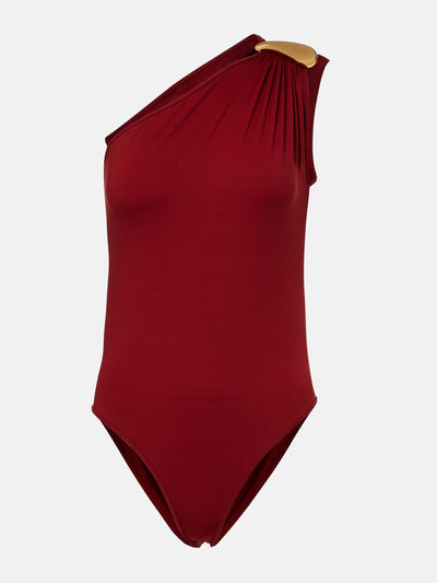 Bottega Veneta Gathered one-shoulder swimsuit at Collagerie