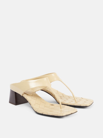 Bottega Veneta Marella 45 leather thong sandals at Collagerie