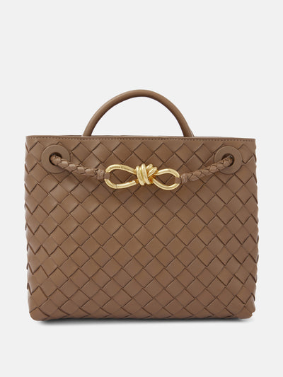 Bottega Veneta Andiamo Small Intrecciato leather tote bag at Collagerie