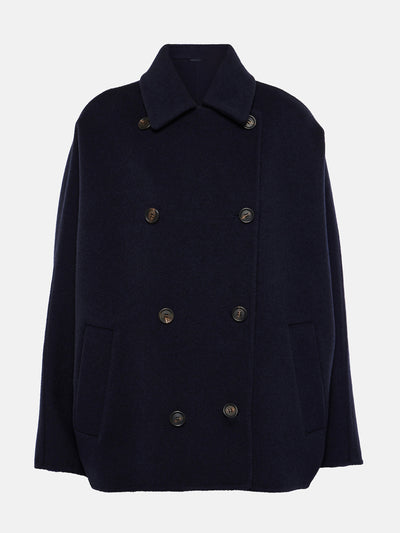 Brunello Cucinelli Cropped wool and cashmere coat at Collagerie