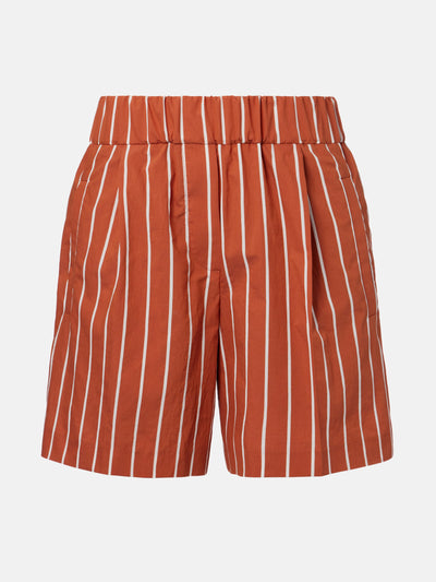 Brunello Cucinelli Striped cotton-blend Bermuda shorts at Collagerie