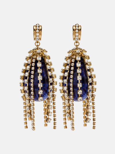 Chloé Crystal-embellished drop earrings at Collagerie