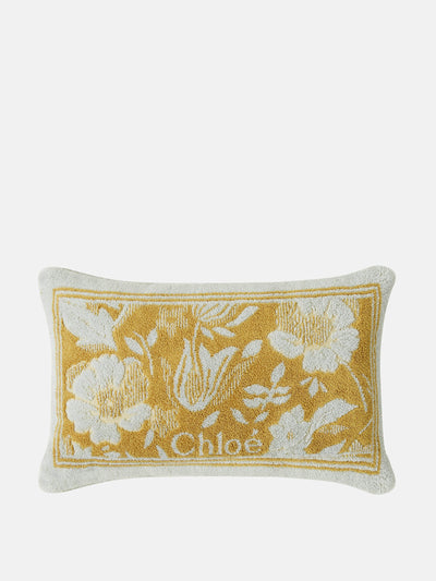 Chloé Chloé Plage floral cotton terry beach pillow at Collagerie