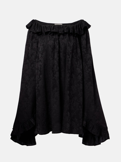 Chloé Ruffled jacquard silk minidress at Collagerie