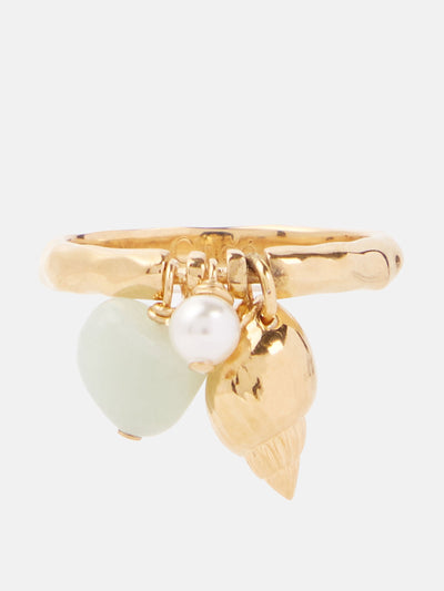 Chloé Shells faux pearl ring at Collagerie