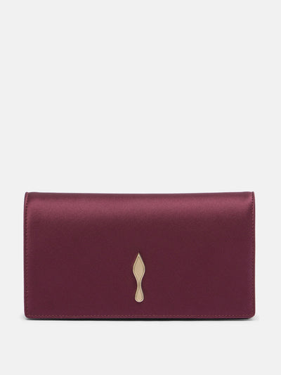 Christian Louboutin Bettina crêpe satin clutch at Collagerie