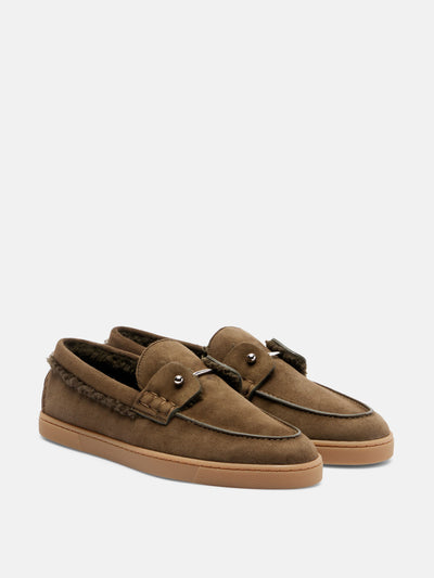 Christian Louboutin Chambeliboat suede loafers at Collagerie