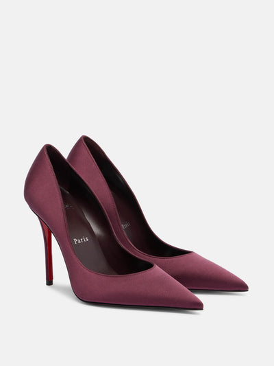 Christian Louboutin Miss Z 100 crêpe satin pumps at Collagerie