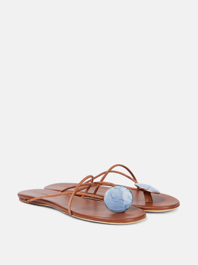 Christopher Esber Doma embellished thong sandals at Collagerie