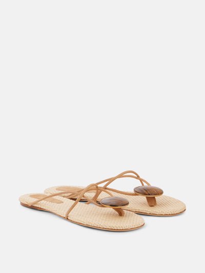 Christopher Esber Doma embellished thong sandals at Collagerie