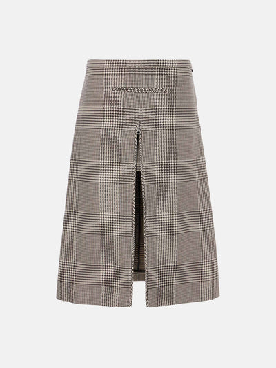 Courrèges Prince of Wales midi skirt at Collagerie