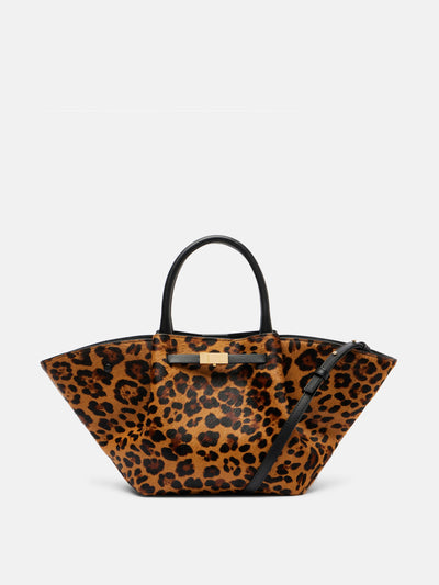 Demellier New York Medium leopard-print calf hair tote bag at Collagerie