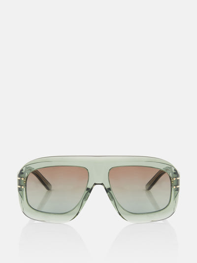 Dior Green acetate sunglasses at Collagerie
