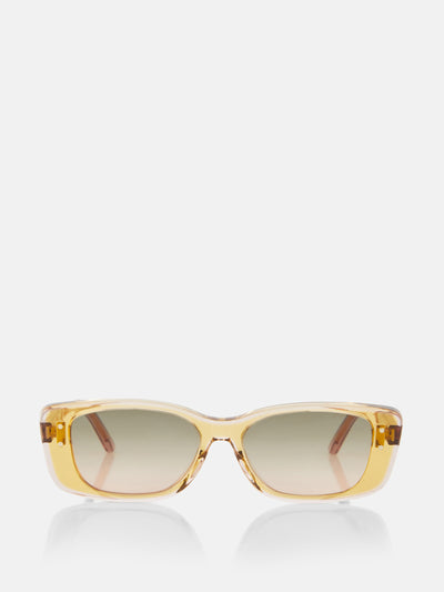 Dior Eyewear Translucent yellow sunglasses at Collagerie