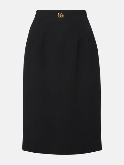 Dolce & Gabbana DG virgin wool pencil skirt at Collagerie