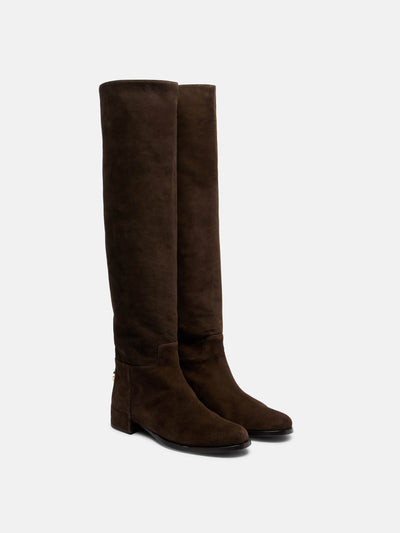 Dolce & Gabbana Suede over-the-knee boots at Collagerie