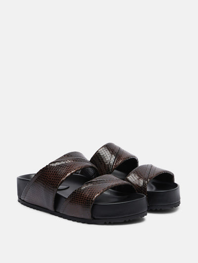 Dries Van Noten Leather platform sandals at Collagerie