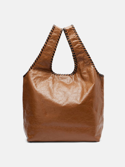 Dries Van Noten March Large leather tote bag at Collagerie