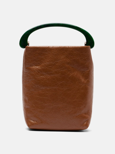 Dries Van Noten Micro leather tote bag at Collagerie