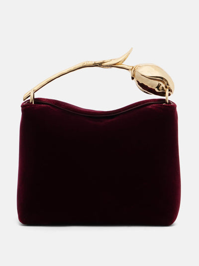 ERDEM Bloom Mini velvet tote bag at Collagerie